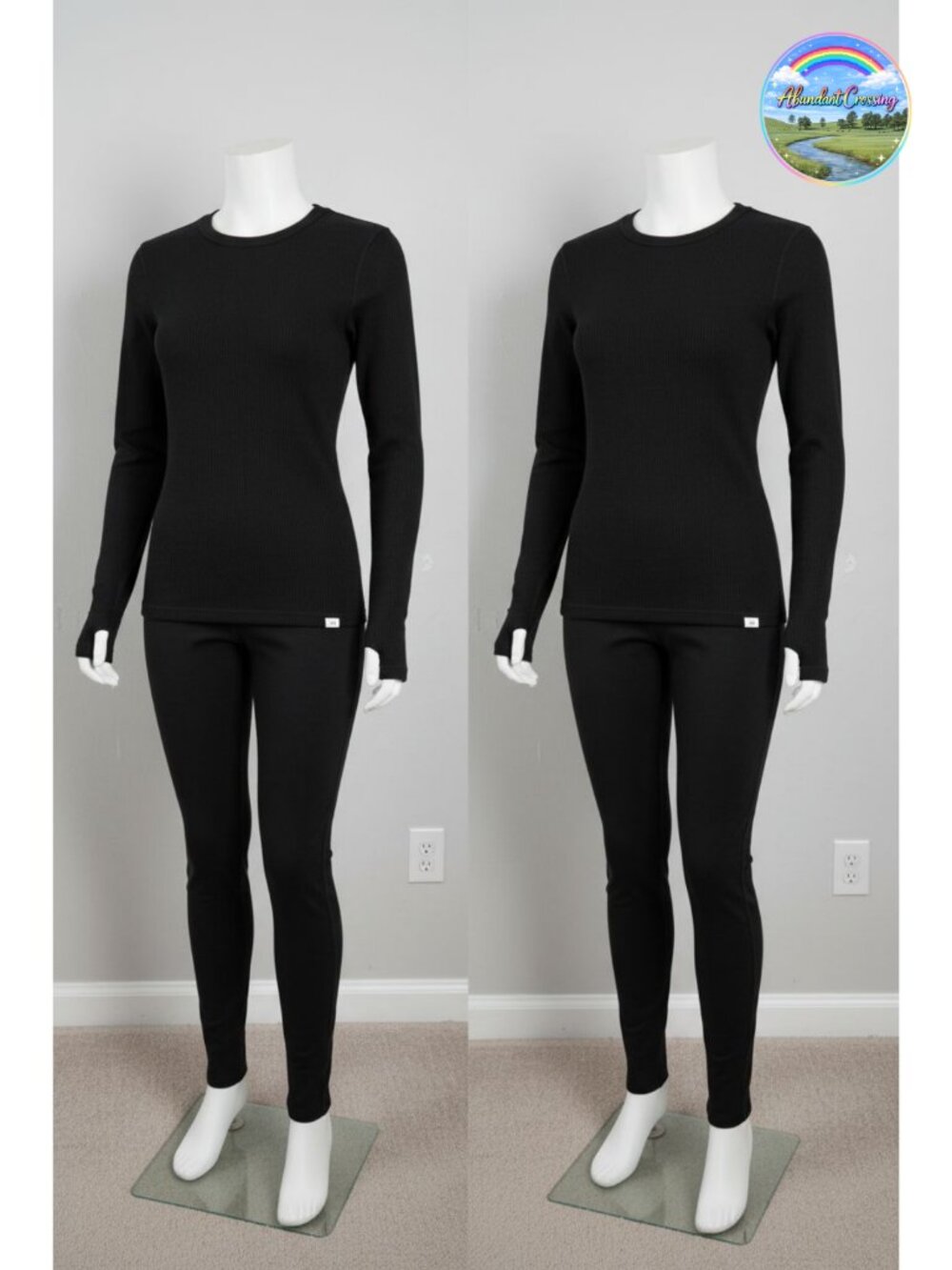 100% Merino Wool Base Layer Set Womens Thermal Top Bottom Long Sleeve